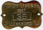 1927 Motor License