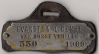 1909 One Horse Vehicle License