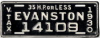 1930 Vehicle Tax 35 HP or Less