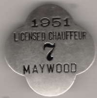 1951 Licensed Chauffeur