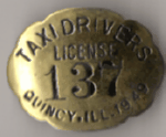 1949 Taxi Drivers License