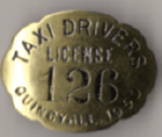 1950 Taxi Drivers License