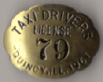 1951 Taxi Drivers License