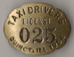 1954 Taxi Drivers License