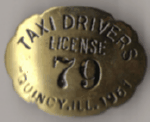 1961 Taxi Drivers License