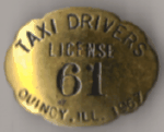 1967 Taxi Drivers License
