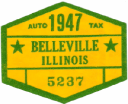 1947 Belleville Auto Tax