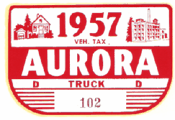 1957 Aurora Truck Vehicle Tax