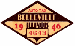 1946 Belleville Auto Tax