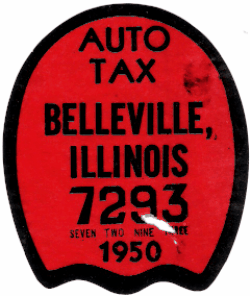 1950 Belleville Auto Tax
