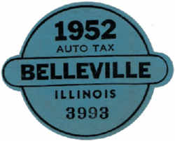 1952 Belleville Auto Tax