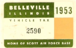 1953 Belleville Auto Tax