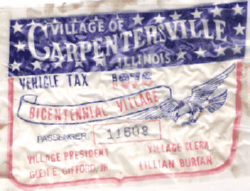 1976 Carpentersville Passenger Vehicle Tax