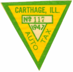 1947 Carthage Auto Tax