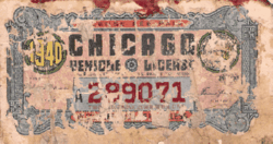 1940 Chicago Vehicle License