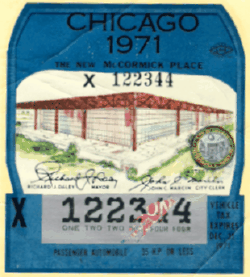 1971 Chicago Vehicle Tax New McCormick Place 35HP