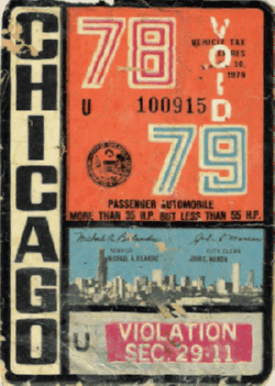 1978/79 Chicago Vehicle Tax More Than 35HP 2