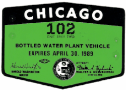 Chicago Bottled Water Plant Vehicle