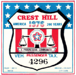 1976 Crest Hill Passenger Vehicle Tax