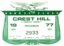 1977 Crest Hill Passenger Vehicle Tax