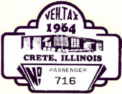 1964 Crete Passenger Vehicle Tax