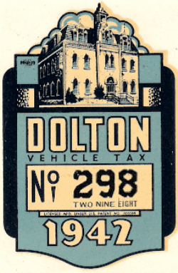 1942 Dolton Vehicle Tax