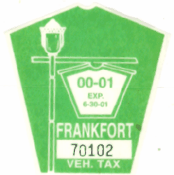 2000/01 Frankfort Veh Tax 3