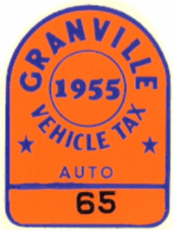 1955 Granville Vehicle Tax