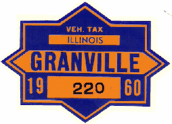 1960 Granville Vehicle Tax