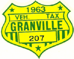 1963 Granville Vehicle Tax