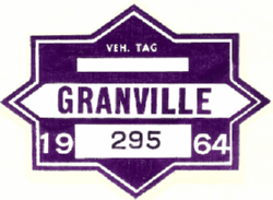 1964 Granville Vehicle Tax