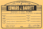 1948 Insurance Certificate Rental Reverse