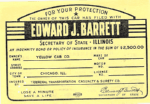 1948 Insurance Certificate Reverse