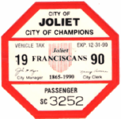 1990 Joliet Passenger Vehicle Tax