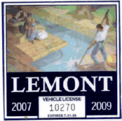2007/09 Lemont Vehicle License