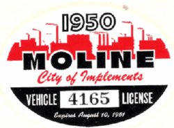 1950/51 Moline Vehicle Tax