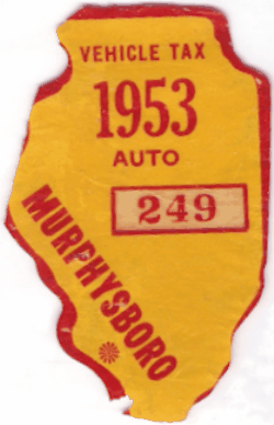 1953 Murphysboro Auto Vehicle Tax