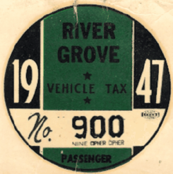 1947 River Grove Passenger Vehicle Tax