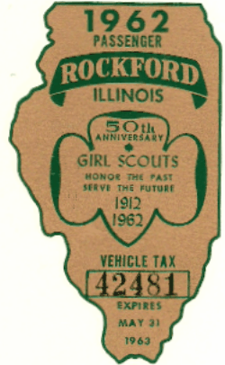 1962/63 Rockford Passenger Vehicle Tax