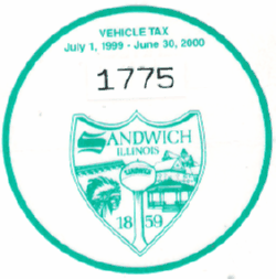 1999/2000 Sandwich Vehicle Tax