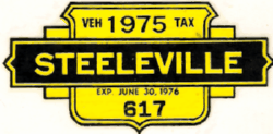 1975/76 Steelville Veh Tax