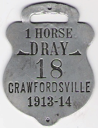 1913/14 1 Horse Dray Crawfordsville