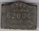 1944 Licensed Chauffeur