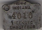 1944 Licensed Chauffeur badge
