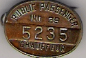 1939 Public Passenger Chauffeur badge