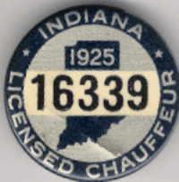 1925 Licensed Chauffeur badge