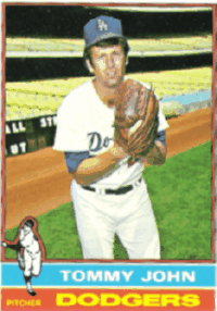 Tommy John Dodgers Card