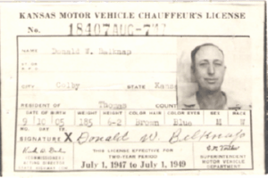 1948/49 Matching Chauffeur License