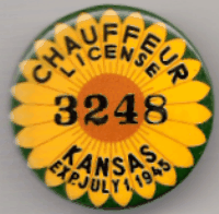 Kansas 1944/45 Chauffeur License