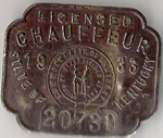 1933 Kentucky Licensed Chauffeur